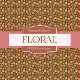Floral Pattern Digital Paper DP1298 - Digital Paper Shop