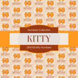 Kitty Numbers Digital Paper DP6763 - Digital Paper Shop