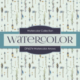 Watercolor Arrows Digital Paper DP6074 - Digital Paper Shop - 4