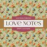 Love Notes Digital Paper DP6971 - Digital Paper Shop