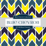 Blue Chevron Digital Paper DP1303 - Digital Paper Shop