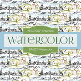 Watercolor Digital Paper DP6227A - Digital Paper Shop