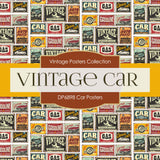 Car Posters Digital Paper DP6898 - Digital Paper Shop