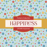 Happiness Digital Paper DP3448 - Digital Paper Shop