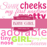 Baby Girl Digital Paper DW016 - Digital Paper Shop