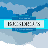 Clouds Backdrops Digital Paper DP6719 - Digital Paper Shop