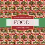 Food Posters Digital Paper DP6899 - Digital Paper Shop