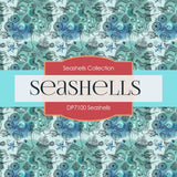 Seashells Digital Paper DP7100 - Digital Paper Shop