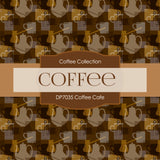 Coffee Cafe Digital Paper DP7035 - Digital Paper Shop