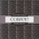 Coffee Text Digital Paper DP6384 - Digital Paper Shop