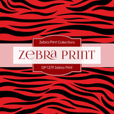 Zebra Print Digital Paper DP1279 - Digital Paper Shop