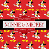 Minnie Mickey Digital Paper DP1379 - Digital Paper Shop - 4