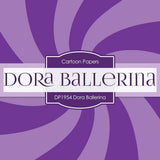 Dora Ballerina Digital Paper DP1954 - Digital Paper Shop