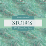 Green Tone Stones Digital Paper DP7145 - Digital Paper Shop