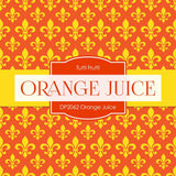 Orange Juice Digital Paper DP2062 - Digital Paper Shop