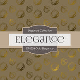 Gold Elegance Digital Paper DP6224B - Digital Paper Shop