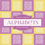 Alphabets Digital Paper DP4432 - Digital Paper Shop