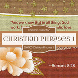 Christian Phrases 1 Digital Paper DW000 - Digital Paper Shop