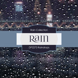 Raindrops Digital Paper DP2272 - Digital Paper Shop