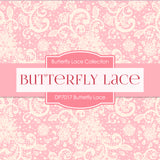 Butterfly Lace Digital Paper DP7017 - Digital Paper Shop