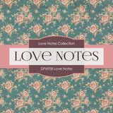 Love Notes Digital Paper DP6958 - Digital Paper Shop