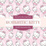 Romantic Kitty Digital Paper DP4507 - Digital Paper Shop