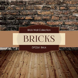 Brick Backgrounds Digital Paper DP2261A - Digital Paper Shop