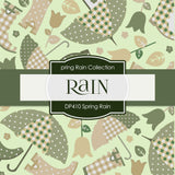 Spring Rain Digital Paper DP410 - Digital Paper Shop