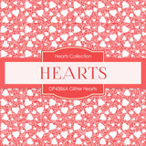 Glitter Hearts Digital Paper DP4386A - Digital Paper Shop