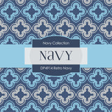 Retro Navy Digital Paper DP4914 - Digital Paper Shop