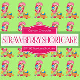 Strawberry Shortcake Digital Paper DP1345 - Digital Paper Shop