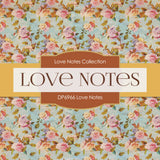 Love Notes Digital Paper DP6966 - Digital Paper Shop