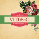 Vintage Flowers Digital Paper DP6028 - Digital Paper Shop - 4