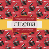 Cinema Posters Digital Paper DP6912 - Digital Paper Shop