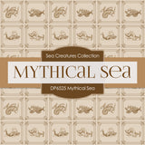 Mythical Sea Digital Paper DP6525 - Digital Paper Shop