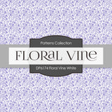 Floral Vine White Digital Paper DP6174A - Digital Paper Shop