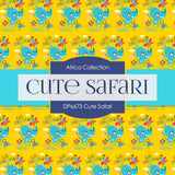 Cute Safari Digital Paper DP6673 - Digital Paper Shop