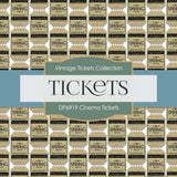 Cinema Ticket Digital Paper DP6919 - Digital Paper Shop