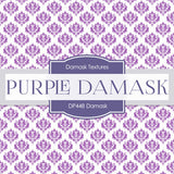 Purple Damask Digital Paper DP448 - Digital Paper Shop