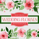 Wedding Florals Digital Paper DP4100 - Digital Paper Shop