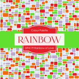 Rainbow of Love Digital Paper DP4179 - Digital Paper Shop