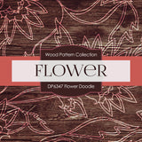 Flower Doodle Digital Paper DP6347A - Digital Paper Shop