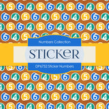 Sticker Numbers Digital Paper DP6752 - Digital Paper Shop