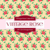 Vintage Rose Damask Digital Paper DP1124A - Digital Paper Shop
