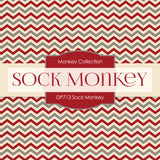 Sock Monkey Digital Paper DP713 - Digital Paper Shop - 4