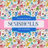 Seashells Digital Paper DP7110 - Digital Paper Shop