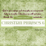 Christian Phrases 6 Digital Paper DW005 - Digital Paper Shop