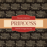 Vintage Princess Digital Paper DP6978 - Digital Paper Shop