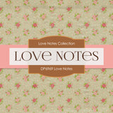 Love Notes Digital Paper DP6969 - Digital Paper Shop