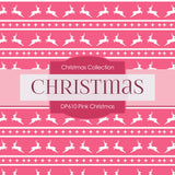 Pink Christmas Digital Paper DP610A - Digital Paper Shop - 4
